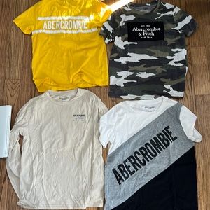 Set of Abercrombie & Fitch t-shits and a long sleeve tee